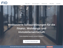 Tablet Screenshot of fio.de