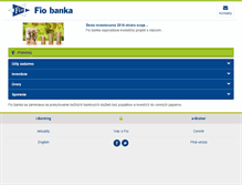 Tablet Screenshot of fio.sk