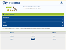Tablet Screenshot of fio.cz